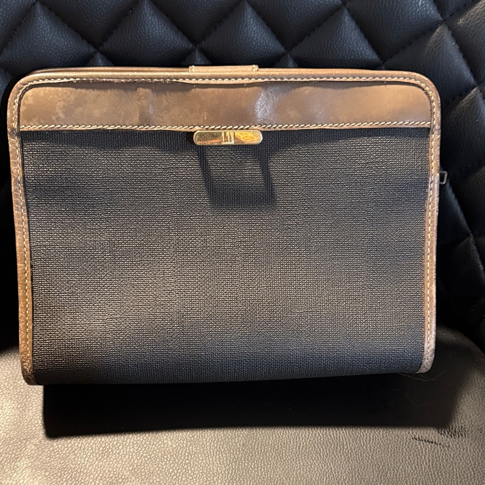 Dunhill Black and Brown Clutch